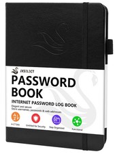 Elegant Password Book with Alphabetical Tabs Hardcover Password Book for Int...