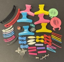 VTG 80's 90's Tzers Banana Clips Cinch Hair Clips Barrett's Mixed Lot 50