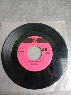 David Garrick Dear Mrs Applebee / You're What I'm Living for