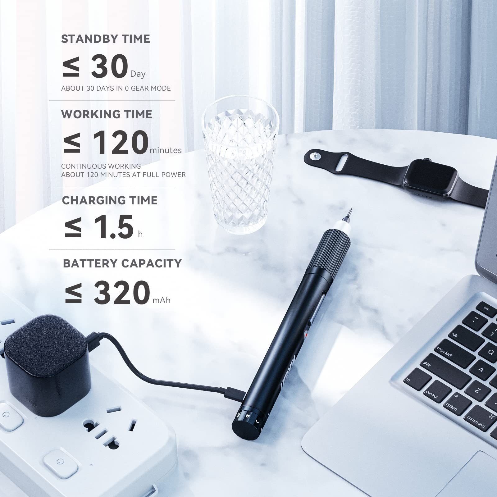 Mini Electric Screwdriver, 3 Gears Torque Adjustable Mini Screwdriver Set, Au...