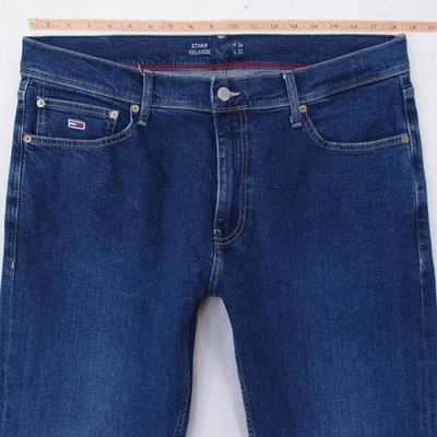 Tommy Hilfiger Herren Jeans ETHAN Stretch Relaxed Straight Blau W36 L30