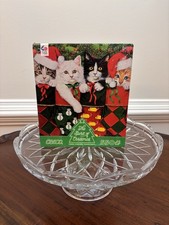 Ceaco Spirit of Christmas 550 Pc Puzzle Featuring Cats New Sealed Box
