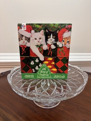 Ceaco Spirit of Christmas 550 Pc Puzzle Featuring Cats New Sealed Box