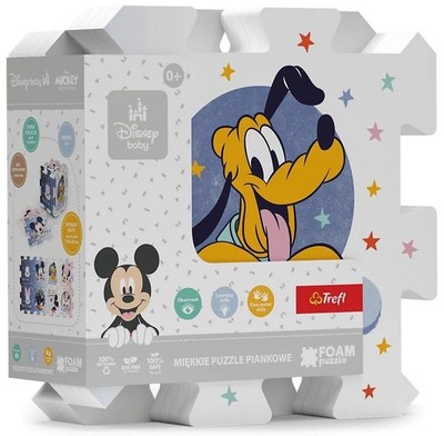 NEW Trefl Jigsaw Foam Puzzle 8 Pieces 2+ Ages Floor Puzzle Mickey Mouse