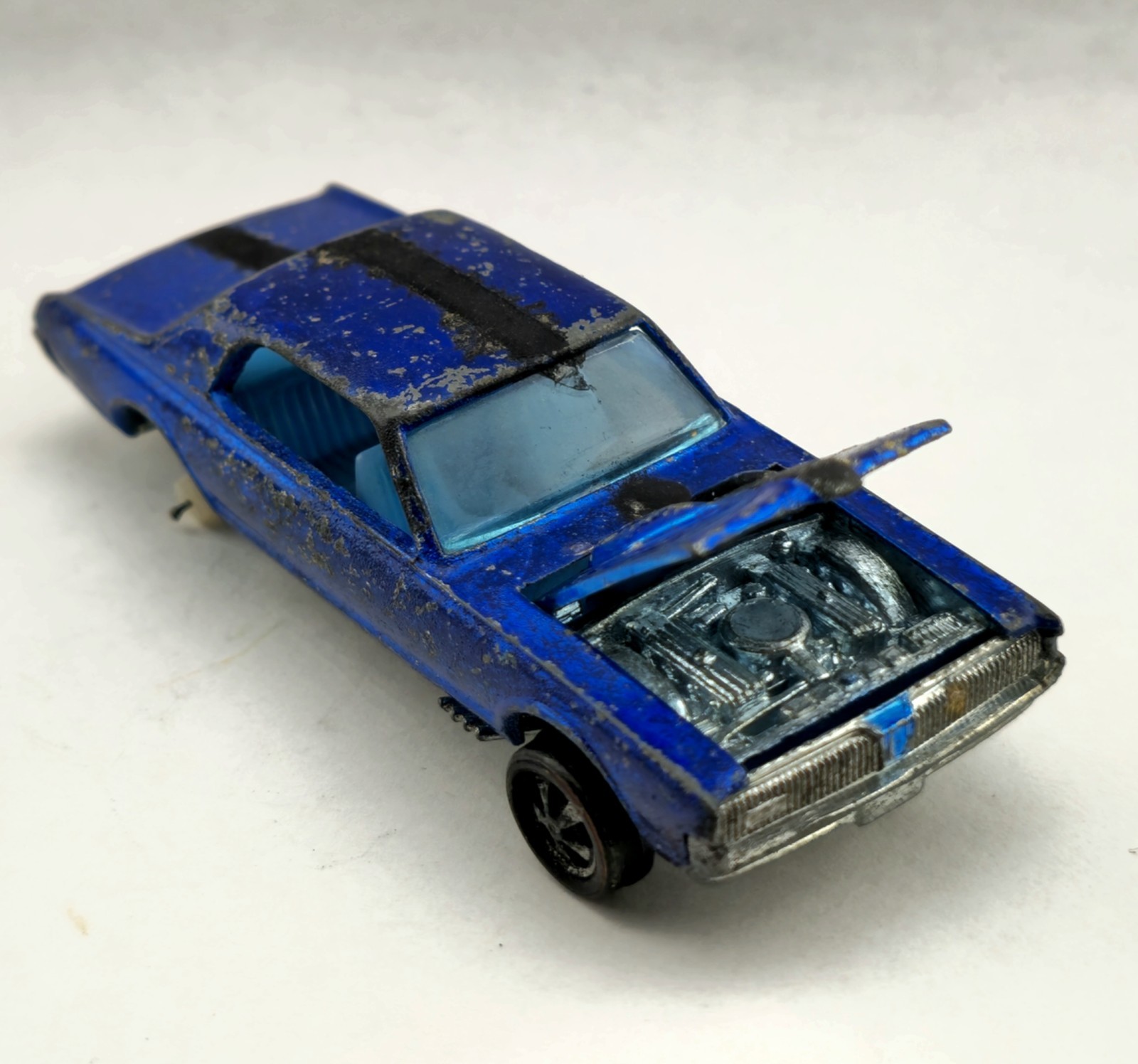 2 Redline Custom Cougar Lot Vintage Hot Wheels 1967 Junk Yard Restoration Lot  thumbnail 5