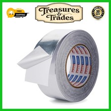 Aluminum Foil Tape, Heat Resistant Metal Duct Seal, 50mm x 64m 0.39 per metre