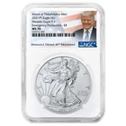 2021 (P) $1 1-oz American Silver Eagle NGC MS70 Emergency Production ER Trump