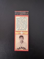 1937 Diamond Matchbooks Vintage Baseball WILLIAM MCKECHNIE