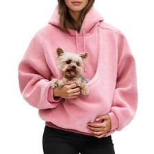 Pet Carrier Hoodie Cat Dog Pouch Holder Sweatshirt Shirt Top for Small Dogs Cats