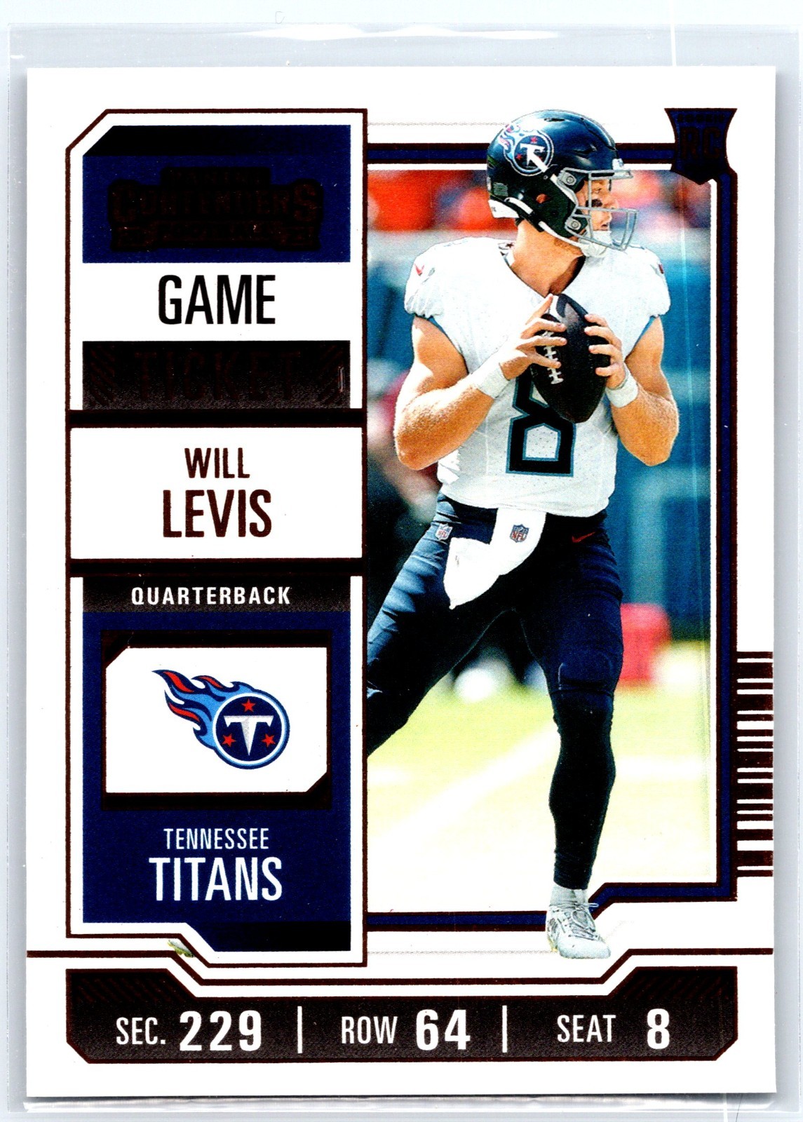 2023 Panini Contenders - Will Levis #97 Bronze Game Ticket (RC)