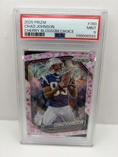 2025 Panini Prizm Chad Johnson Cherry Blossom #180 /15 Psa 9