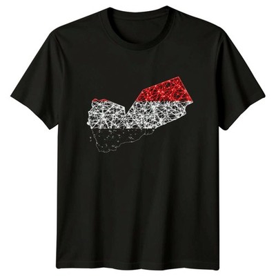 T-Shirt Jemen Flagge Karte Jemen Stolz Reise Geburtstag Geschenk für Sie und Ihn