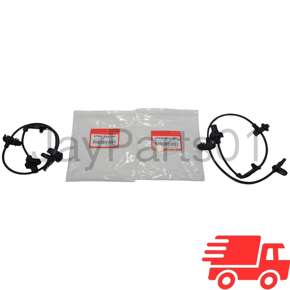 OEM 2Pcs Front Right + Left ABS Wheel Speed Sensor For 2006-2011 Honda Civic US Foto 4 de 4