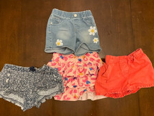 Lot of Girls Size 5 denim shorts, a skorts, summer clothing