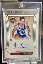2021-22 Panini National Treasures Jerry West Treasures of the Hall Auto /49