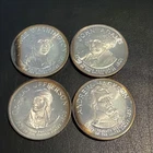 Four 1+ Ounce Silver Rounds: Washington, Adams, Jefferson & Jackson