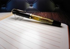 Vintage Tortoiseshell "Pelikan 400" Fountain Pen-14k Gold M Nib-Germany 1950s