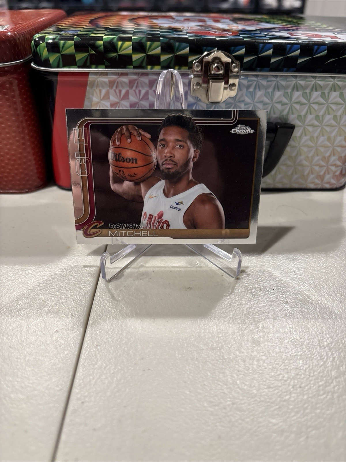 2025-26 Topps Chrome Basketball Donovan Mitchell Image Variation SP Cavs