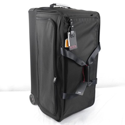 Tumi Large Split 2 Recessed Wheeled 100L Nylon Duffel Bag W/ Padlock In Black
