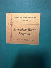 Vintage 1959 American Geographical Society Around The World Program Booklets