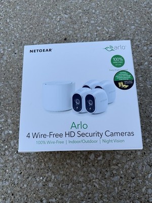 Netgear Arlo 4 wire-free HD Security Cameras VMS3430-100NAS (New, Open Box)