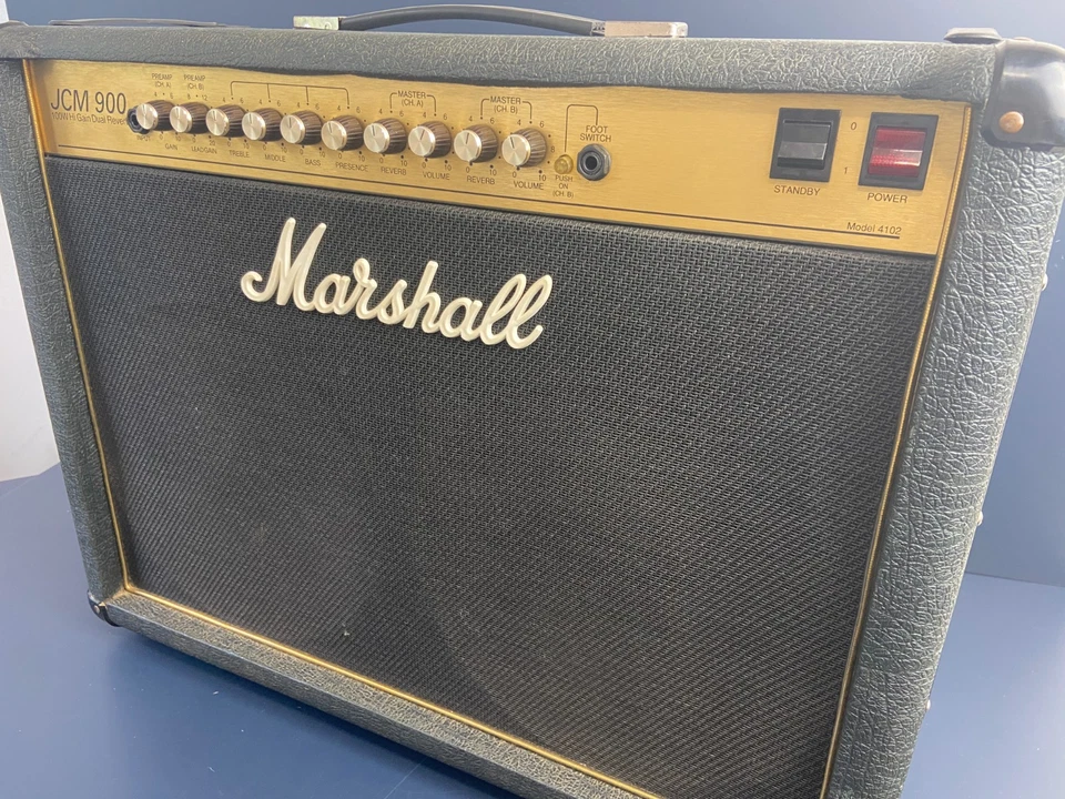 Marshall JCM 900 Model 4102 100-Watt Hi Gain Dual Reverb 2x12 Combo. Serviced - Image 3 of 4