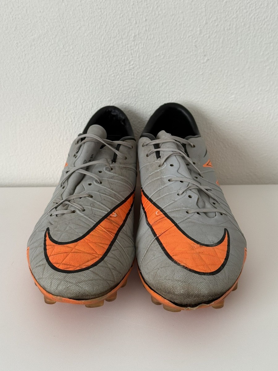 Nike Hypervenom Phantom Elite Gray Orange ACC Football Cleats
