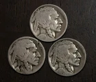 1919 1919 D Damaged 1919 S Buffalo Nickels Three Coins Lot Y3427