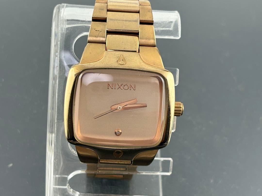 NIXON The Small Player Quartz Unisex Watch Color Gold Analog SS