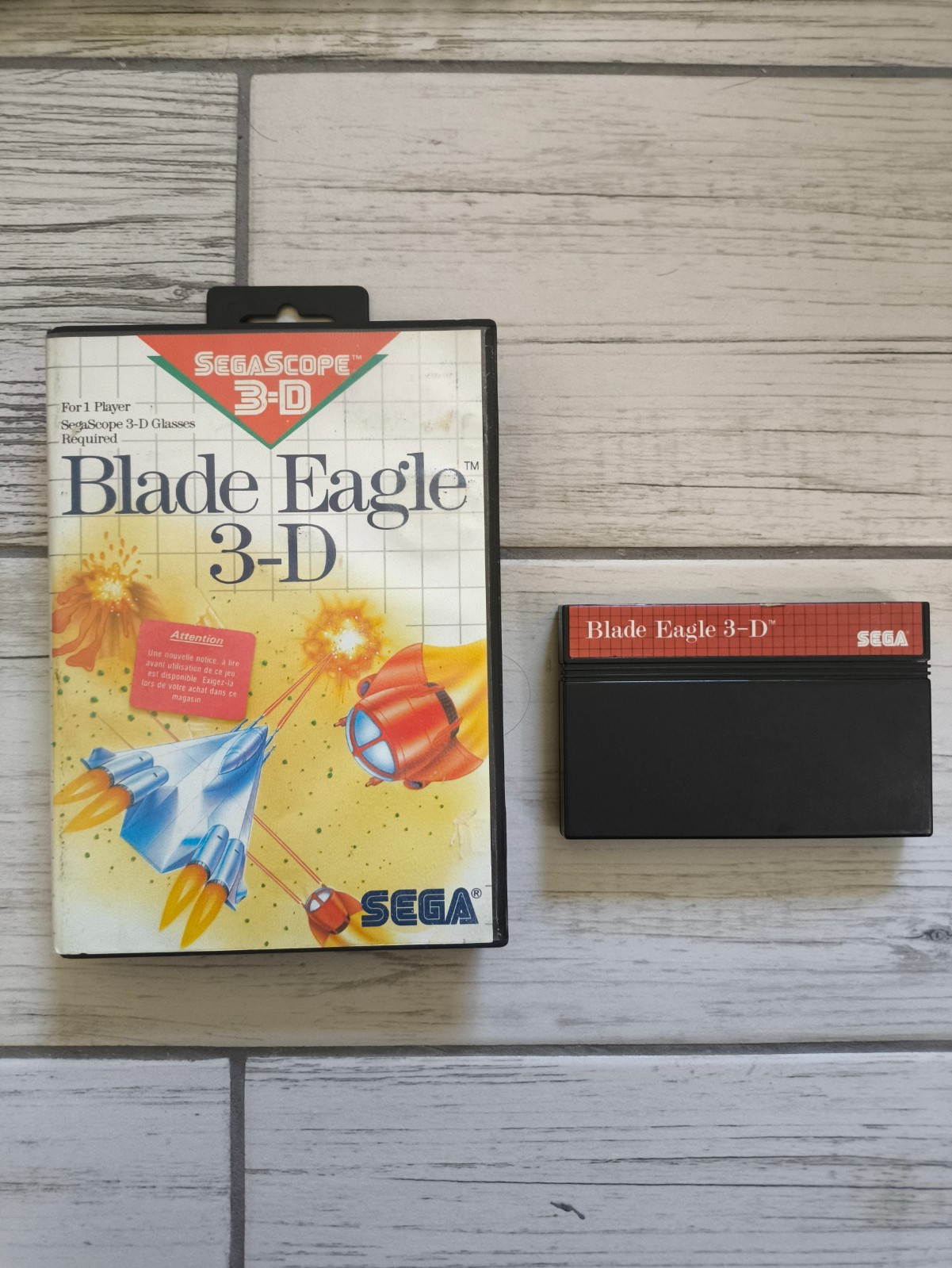 SEGA Master System Jeu BLADE EAGLE 3D