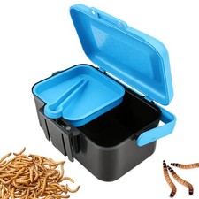 Small Size Mealworms Breeding Box Mealworms Feeding Kit to Breed Live Worms f...