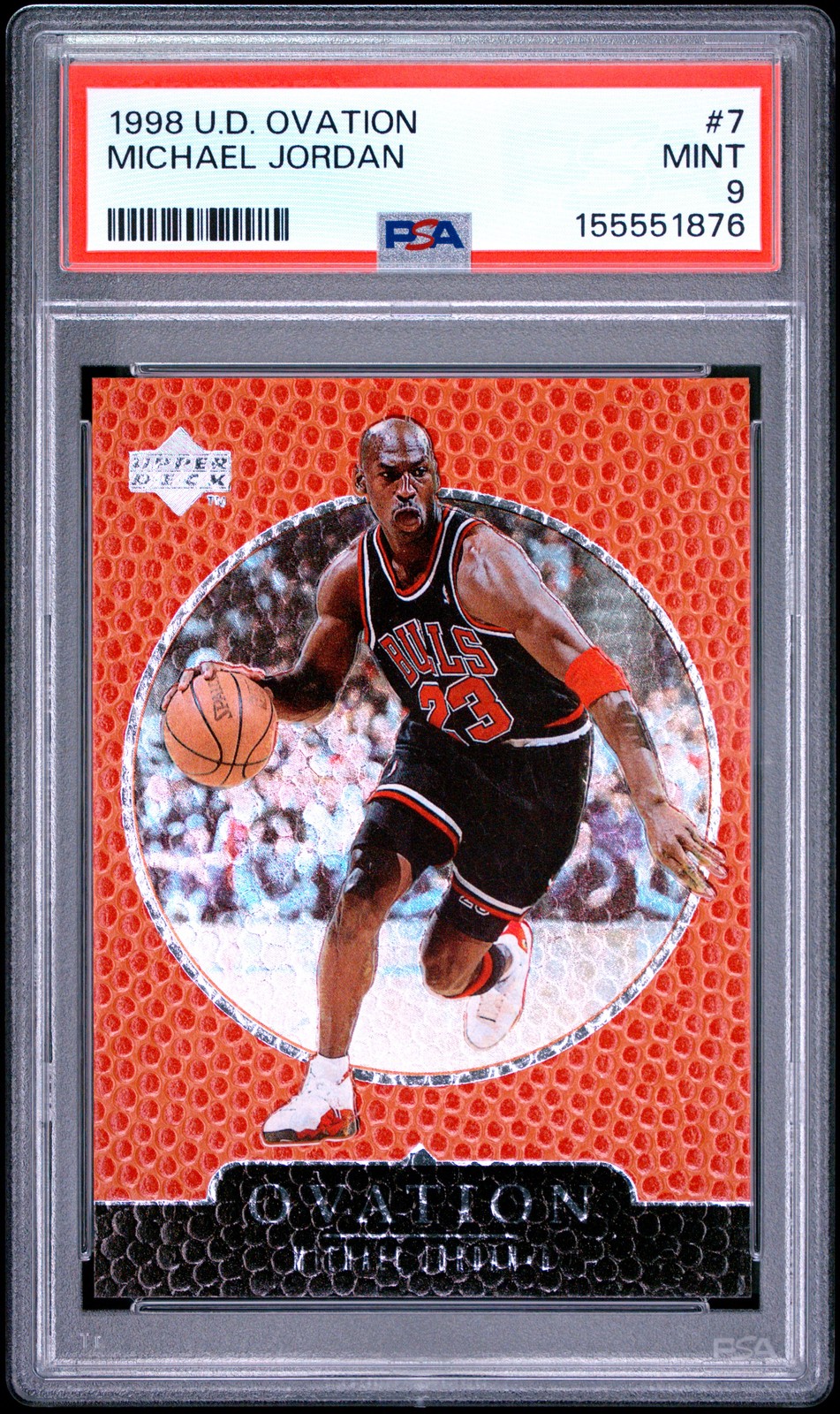 1998 UD OVATION #7 MICHAEL JORDAN PSA 9