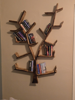 Custom Wood Book Tree