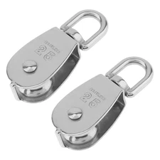 M25 Single Pulley Block Pulley Roller Swivel Hook Wire Rope Cable Loading 150KG