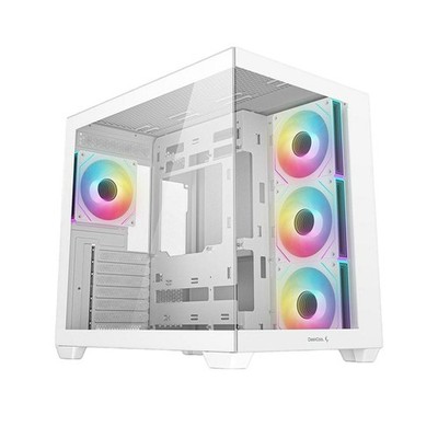 DeepCool CG530 4F WH PC-Gehäuse mit 4 ARGB-Lüftern Weiß