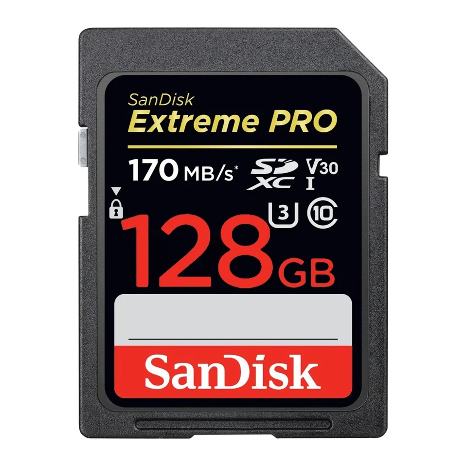 SanDisk 128GB Extreme PRO 170 MB/s UHS-I SDXC Memory Card (10-Pack) Bundle - Image 2 of 3