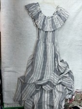 EXPRESS Women High Low Ruffle Dress Sz XS Petite Super Cute Young Spring Summer