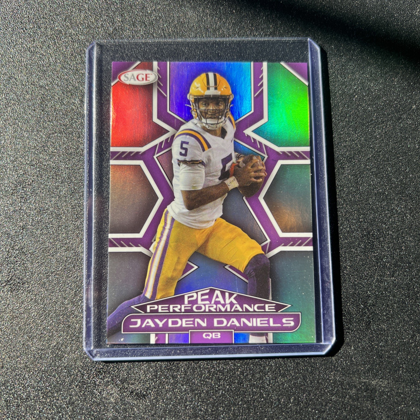Jayden Daniels Sage Peak Performance #PKJD Silver