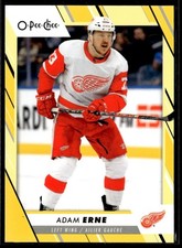 2023-24 O-Pee-Chee Yellow Adam Erne Detroit Red Wings #370