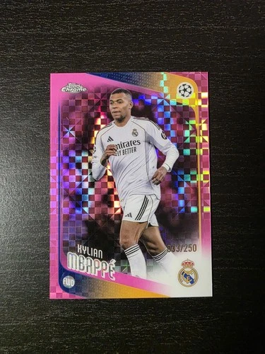 Kylian Mbapp 2025 Topps Chrome Kylian Mbapp Pink