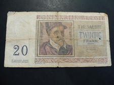 ANCIEN BILLET  20 FRANCS  BELGE   1956  -   A COLLECTIONNER !