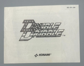 Vintage Doble Dribble Nintendo NES Aut&eacute;ntico Manual de Instrucciones Folleto Solo