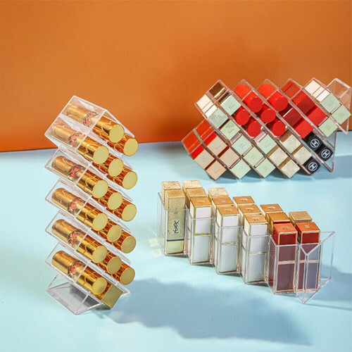Lipstick Organizer Display Stand Lipstick Storage Clear Makeup Lipgloss Holder - Picture 9 of 22