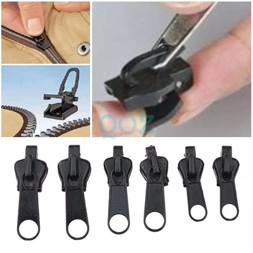 6Pcs Universal Instant Fix A Zipper Repair Replacement Zip Sewing Kit NEW - Picture 3 of 9