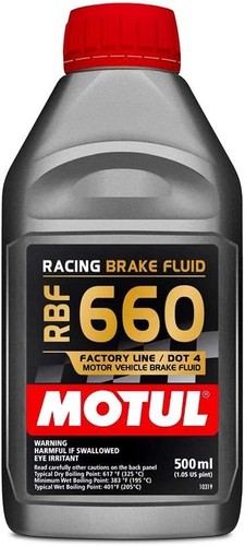 MOTUL 1/2 Liter (16.9 fl.oz) RBF 660 Brake Fluid - Racing Dot 4 Oil - Box of 12 - Picture 2 of 2