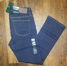 NWT Lauren Ralph Lauren Classic Straight Slimming Fit Blue Jeans