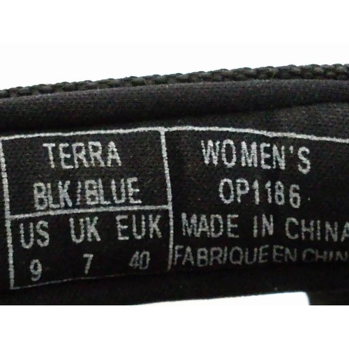 Op Womens Terra Sport Sandals Blue Black Aztec Print Adjustable Flat Heel 9 - Picture 9 of 11