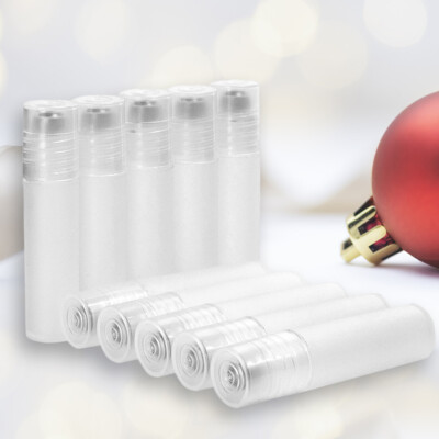 10 Stück 5 ml leere Kunststoff Roll On Flaschen Rollerball ätherisches Öl Parfüm
