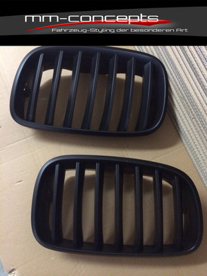 Kühlergrill Grill für BMW X6 E70 E71 X6M Schwaz Front M Paket Performance