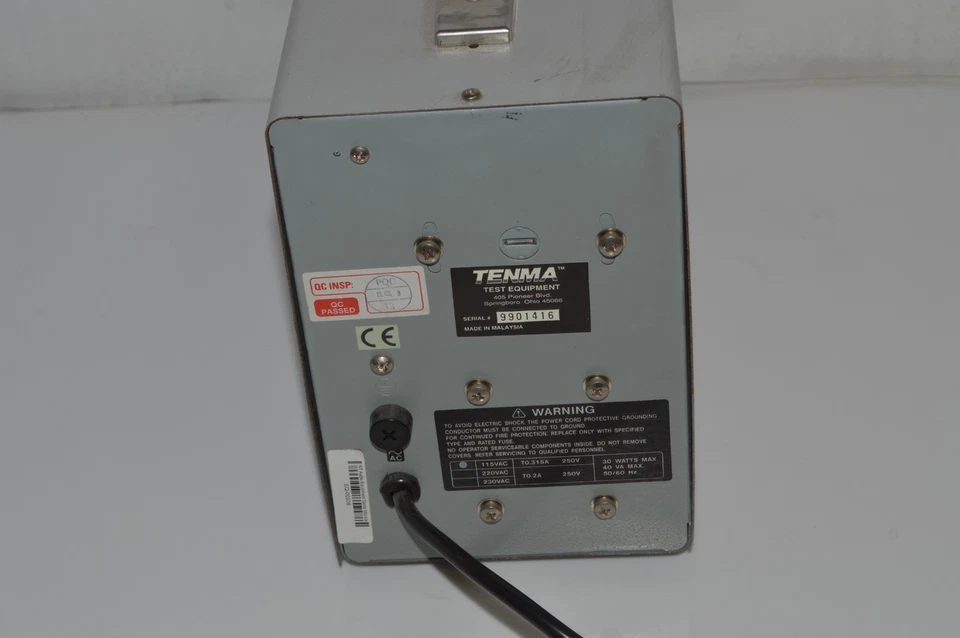 TC TENMA OSCILLOSCOPE MODEL 72-6602 (TGS32) - Image 4 of 4